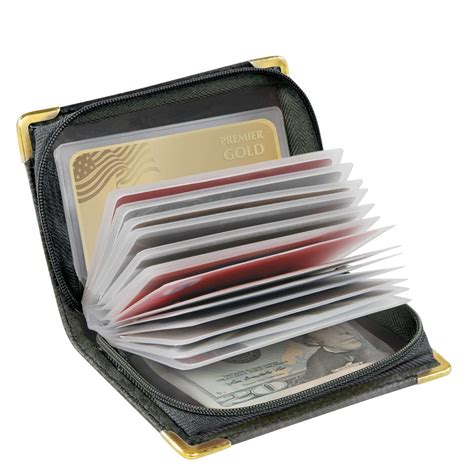 RFID Zip Up Security ID Credit Card Case 